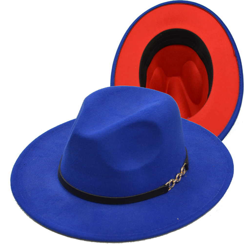 1799 Blue and Red Bottom Fedora